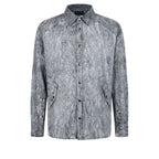 Grey Viscose Men Shirt