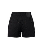 Black Cotton Women Shorts