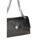 Black Suede Leather Shoulder Bag