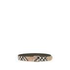 Beige Calf Leather Bos Taurus Regular Belt