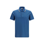 Blue Cotton Polo Shirt