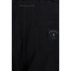 Black Polyester Casual Pants