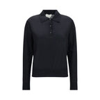Black Cashmere Polo Shirt