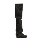 Black Polyurethane Over The Knee