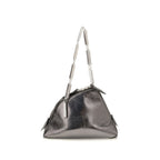 Silver Calf Leather Bos Taurus Handbag
