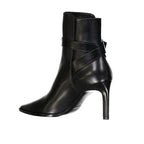 Black Calfskin High Heel Boots