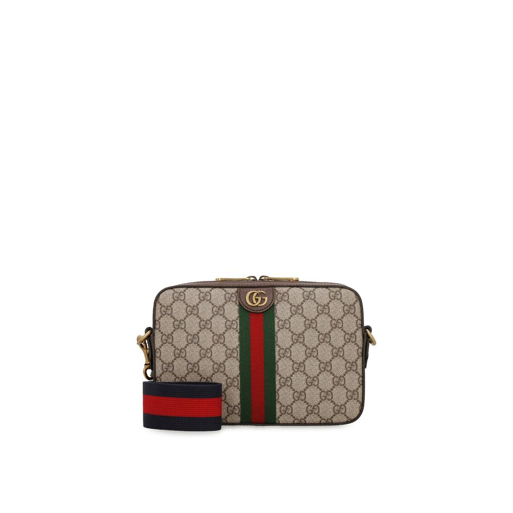 Beige Cotton Shoulder Bag