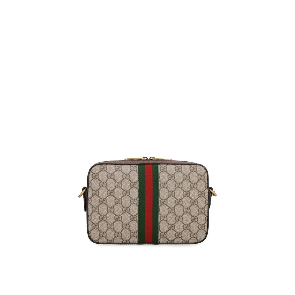 Beige Cotton Shoulder Bag