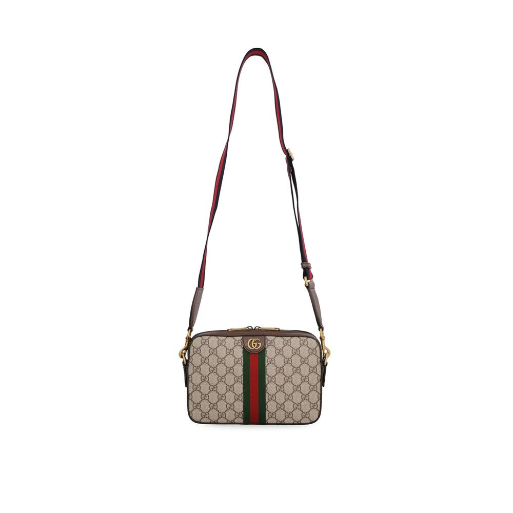 Beige Cotton Shoulder Bag