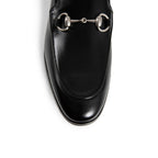 Black Calfskin Slip-On Loafers