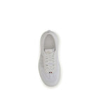 White Calf Leather Bos Taurus Athletic Sneakers