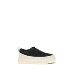 Black Polyamide Athletic Sneakers