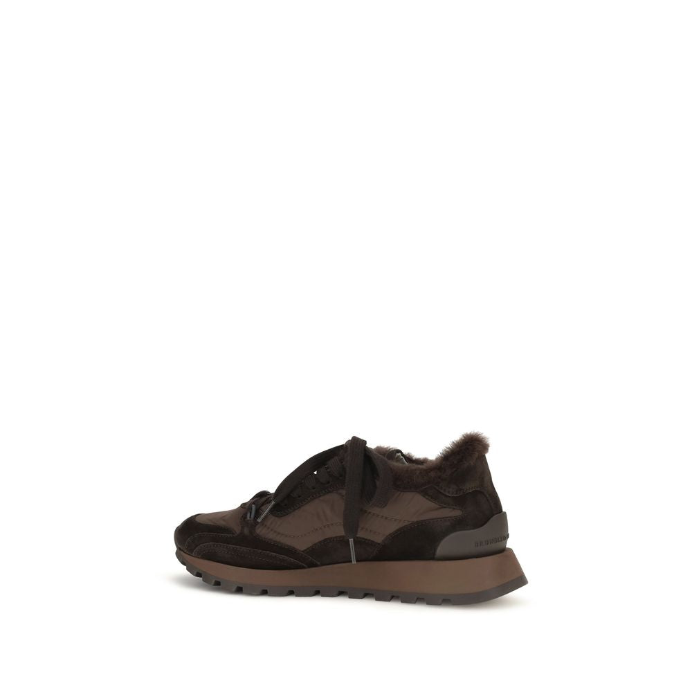 Black Calf Leather Bos Taurus Athletic Sneakers
