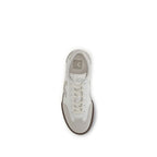 White Calf Leather Bos Taurus Sneakers