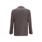 Brown Wool Oves Aries Blazer