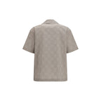 Beige Cotton Pattern Shirt