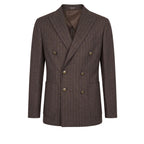 Brown Wool Men Jacket