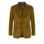 Green Cotton Men Jacket