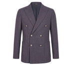 Blue Wool Men's Jacket