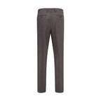 Gray Viscose Dress Pants