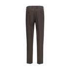 Brown Viscose Dress Pants