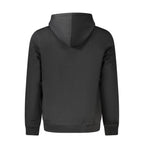 Black Cotton Men's Hooded Sweatshirt