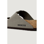 Gray Synthetic Strap-On Sandals