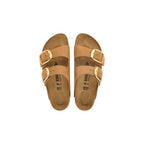 Brown Leather Flat Sandals