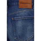 Blue Cotton Bermuda Shorts