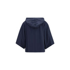 Blue Polyamide Sweatshirt