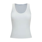 White Viscose Tank Tops