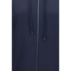 Blue Polyamide Sweatshirt