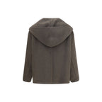 Bicolor Wool Oves Aries Full-Length Jacket