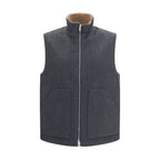 Gray Wool Oves Aries Sleeveless Jacket