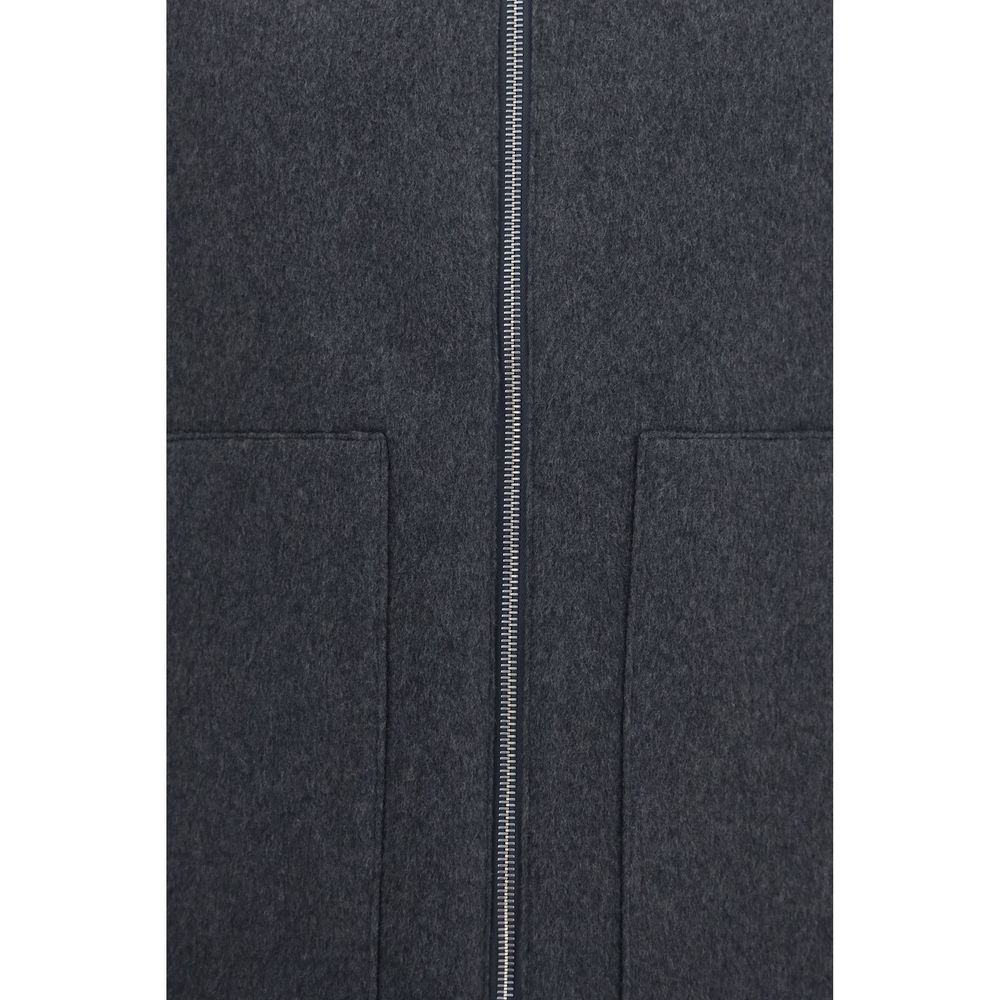Gray Wool Oves Aries Sleeveless Jacket