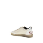 White Calf Leather Bos Taurus Low Top Sneakers