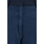 Blue Cotton Chino Pants