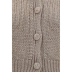 Beige Silk Cardigan