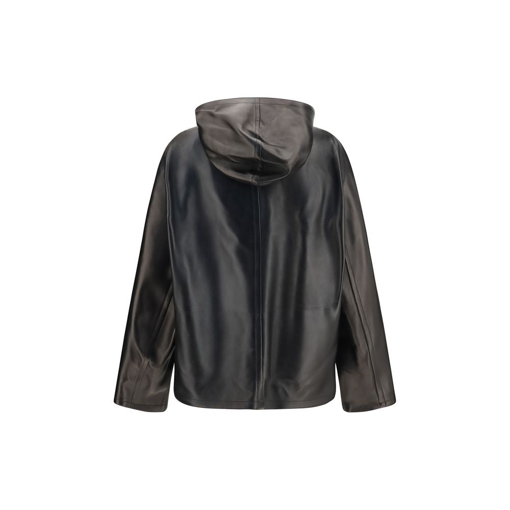 Black Lamb Ovis Aries Aries Leather Jacket