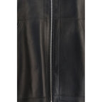 Black Lamb Ovis Aries Aries Leather Jacket