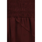 Bordeaux Acetate Casual Dress