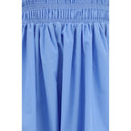 Blue Cotton Casual Dress