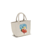 Beige Polyester Shoulder Bag