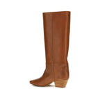 Brown Calf Leather Bos Taurus Ankle Boots