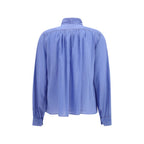 Blue Cotton Blouse