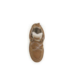 Brown Leather Platform Sneakers