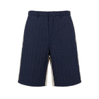 Blue Polyester Men's Short