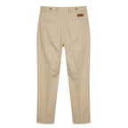 Beige Cotton Mens Pants
