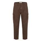 Brown Cotton Men Pant