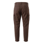 Brown Cotton Men Pant